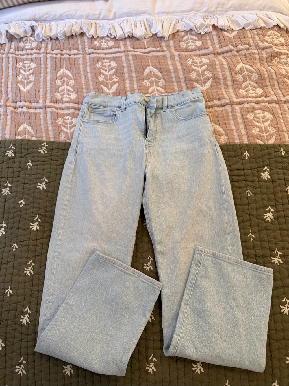 Madewell Light Blue Straight-Leg Jeans